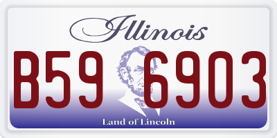 IL license plate B596903