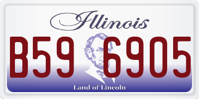 IL license plate B596905