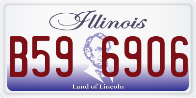 IL license plate B596906