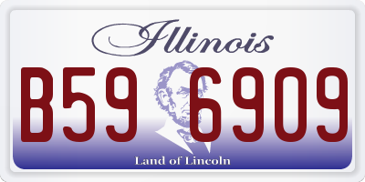 IL license plate B596909