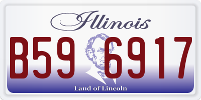 IL license plate B596917