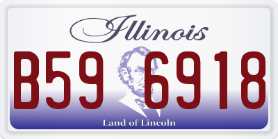 IL license plate B596918