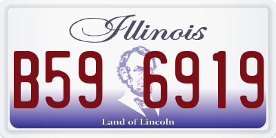 IL license plate B596919