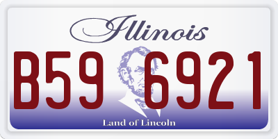 IL license plate B596921