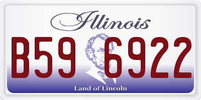 IL license plate B596922