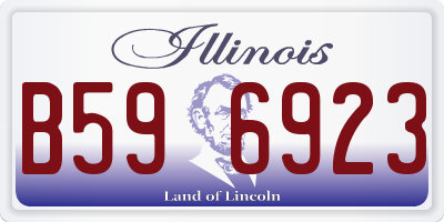 IL license plate B596923