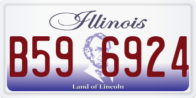IL license plate B596924