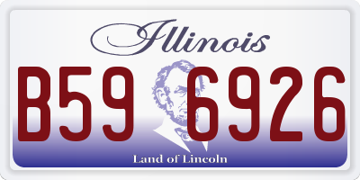 IL license plate B596926