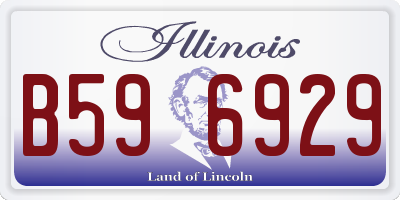 IL license plate B596929