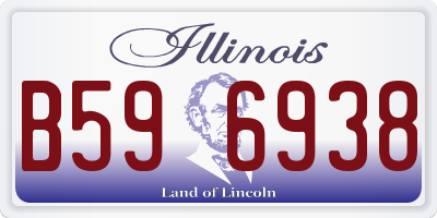 IL license plate B596938