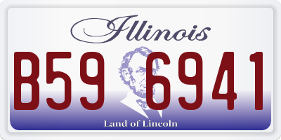 IL license plate B596941