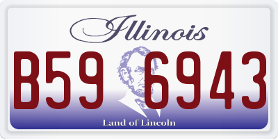 IL license plate B596943