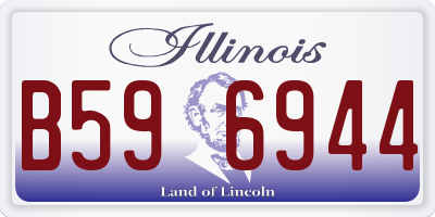 IL license plate B596944