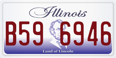 IL license plate B596946