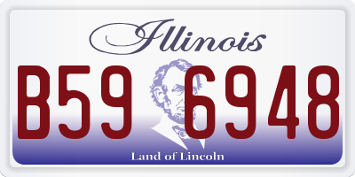 IL license plate B596948