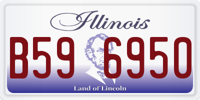 IL license plate B596950