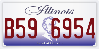 IL license plate B596954