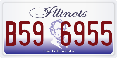 IL license plate B596955