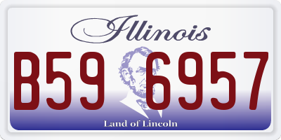 IL license plate B596957