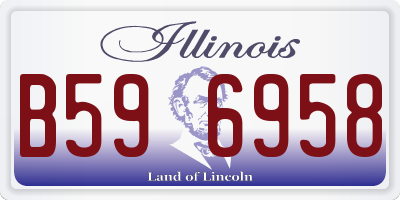 IL license plate B596958