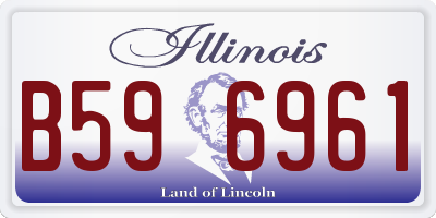IL license plate B596961