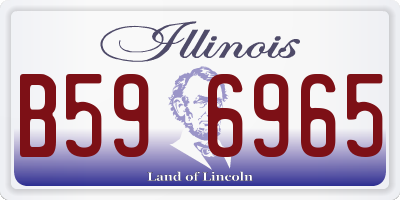 IL license plate B596965