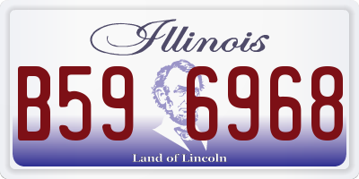 IL license plate B596968