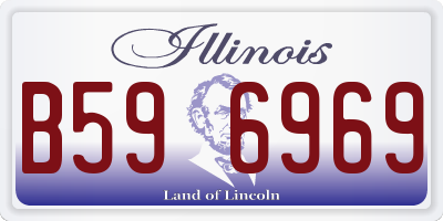 IL license plate B596969