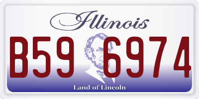 IL license plate B596974