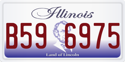 IL license plate B596975