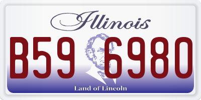 IL license plate B596980