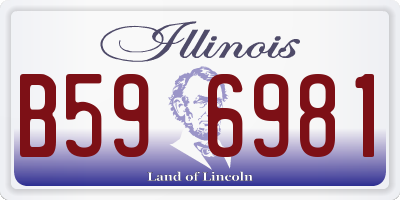 IL license plate B596981