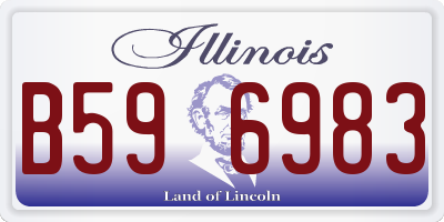 IL license plate B596983