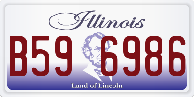 IL license plate B596986