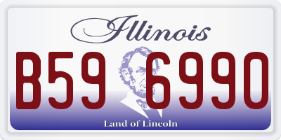 IL license plate B596990