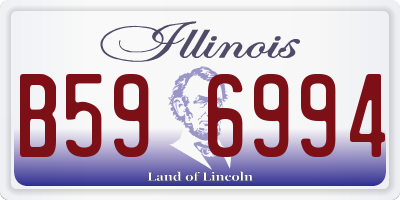 IL license plate B596994