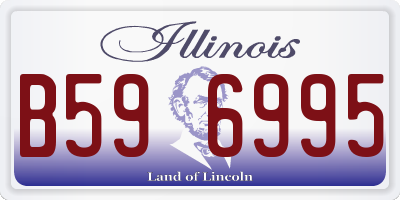 IL license plate B596995