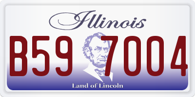 IL license plate B597004