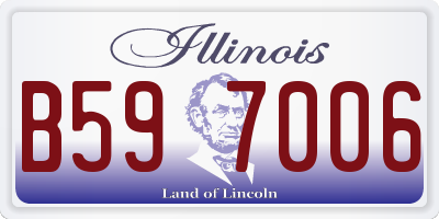 IL license plate B597006
