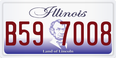 IL license plate B597008