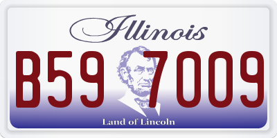 IL license plate B597009