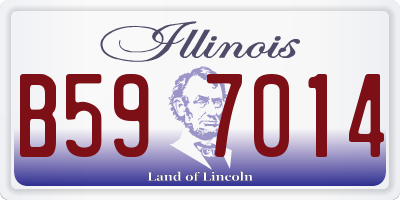 IL license plate B597014