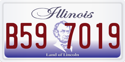 IL license plate B597019