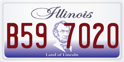 IL license plate B597020