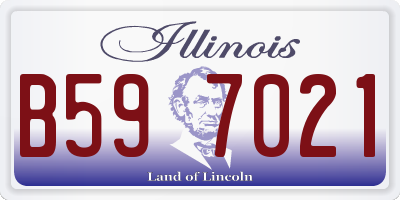 IL license plate B597021