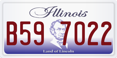 IL license plate B597022