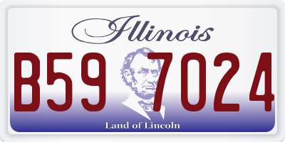 IL license plate B597024