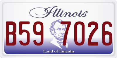 IL license plate B597026
