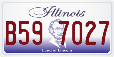 IL license plate B597027