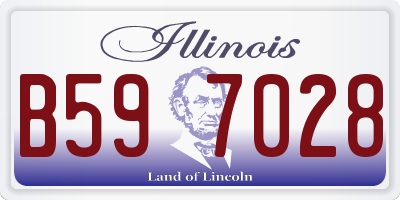 IL license plate B597028